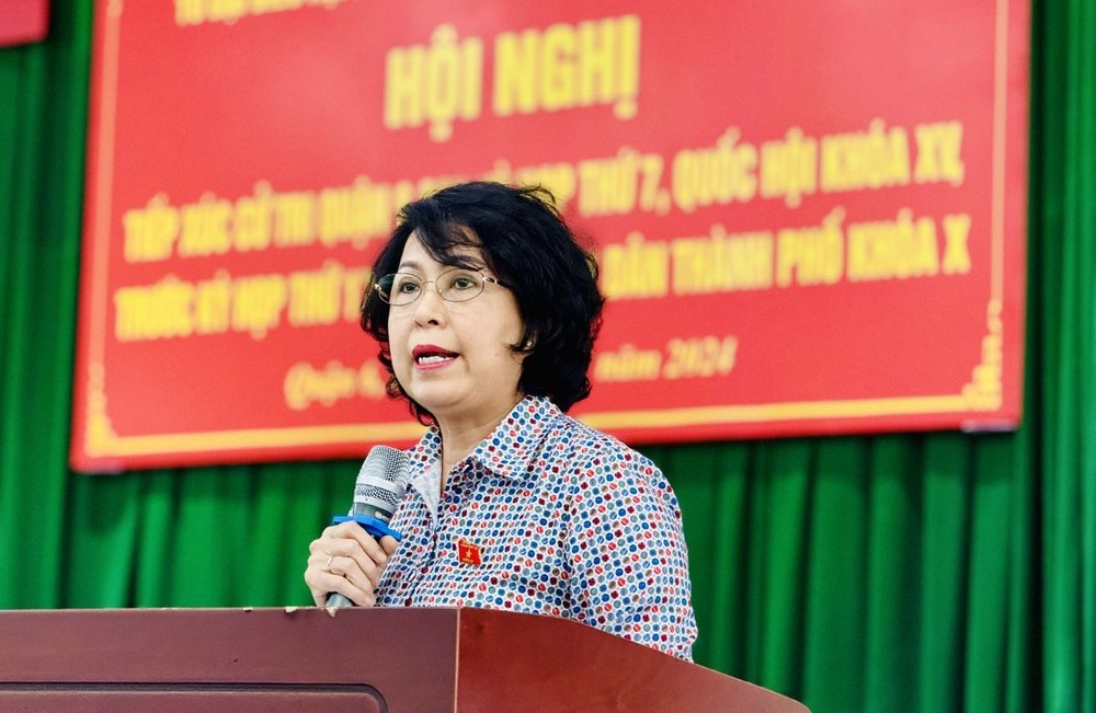 国会代表苏氏碧珠致辞。(图:志石) DC-CHAU.jpg
