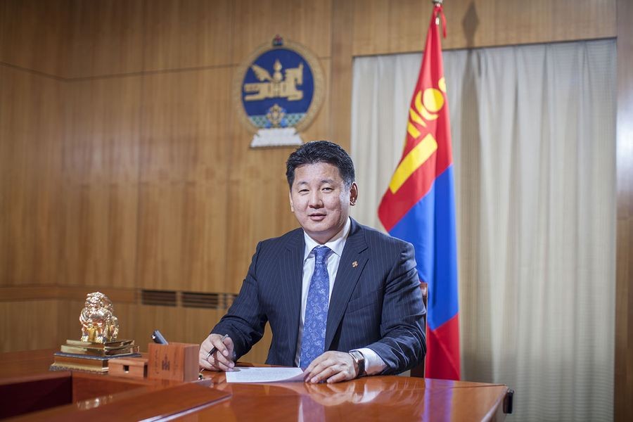 蒙古国总统乌赫那‧呼日勒苏赫。(图:Getty Images)