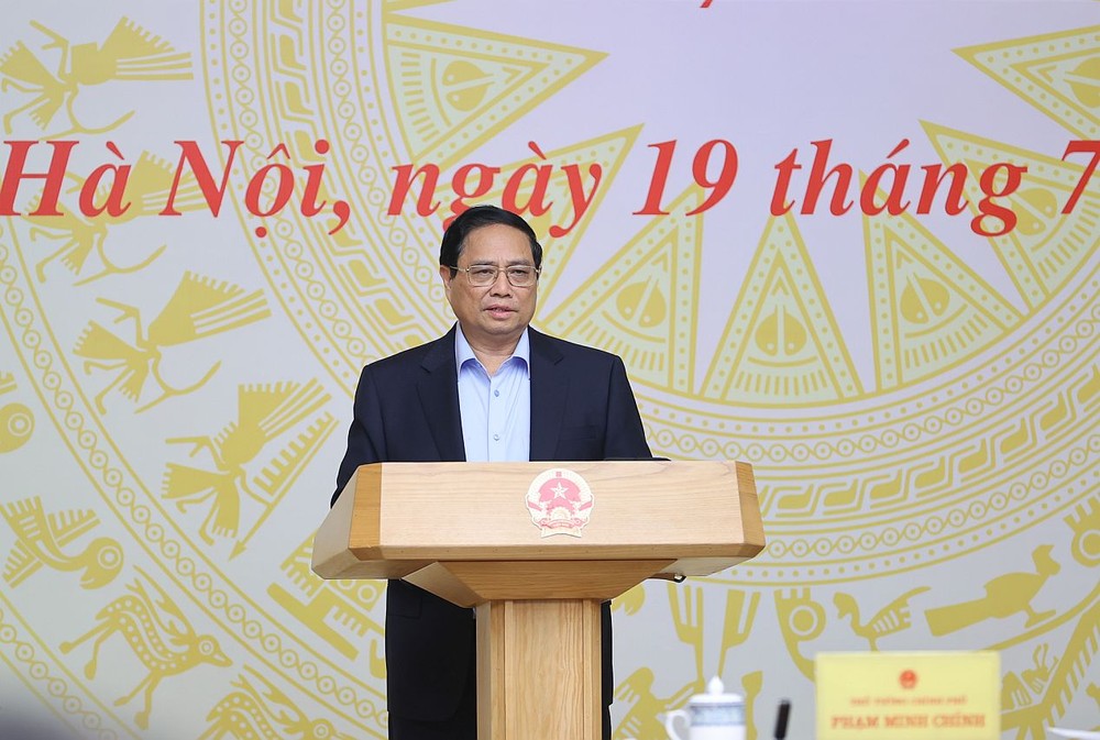 政府总理范明政会上致辞。(图:VGP)