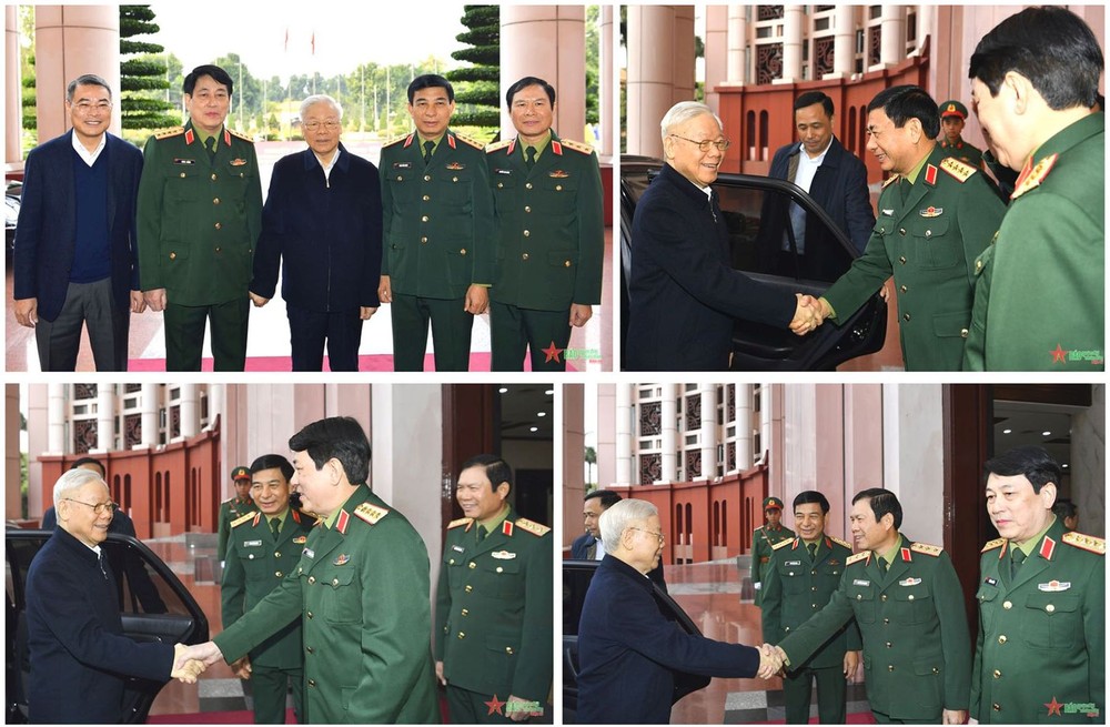 国防部中央军委领导同志们迎接阮富仲总书记。 TBT 3.jpg