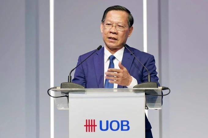 市人委会主席潘文迈在会上致词。(图:黄雄)