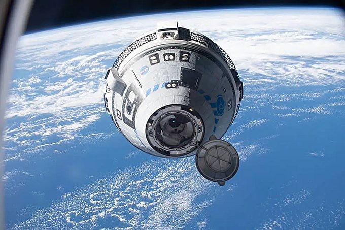 波音“星际客机”启程返回地球。图为波音公司“星际客机”(Starliner)宇宙飞船。(图:NASA)