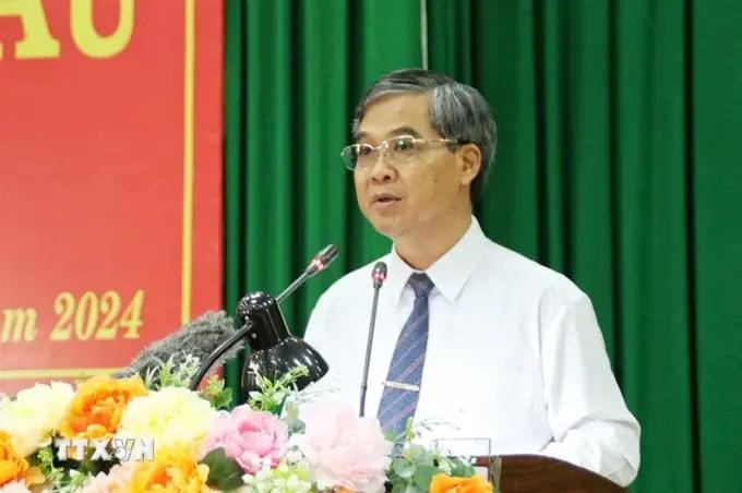 新任茶荣省人委会副主席周文和同志。(图:越通社) DC-HOA.webp