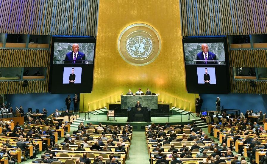 9月22日,联合国未来峰会在位于纽约的联合国总部举行。(图:新华社)