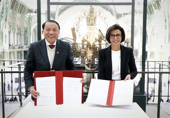 双方签署了《2024-2028年文化合作计划》。（图：越通社）