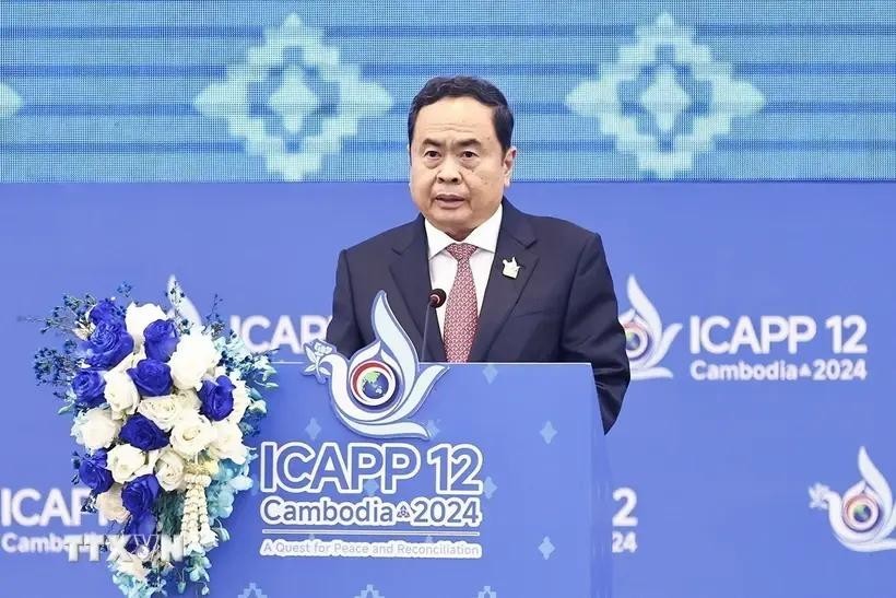 国会主席陈青敏出席亚洲政党国际会议第12届全体大会。(图:越通社)