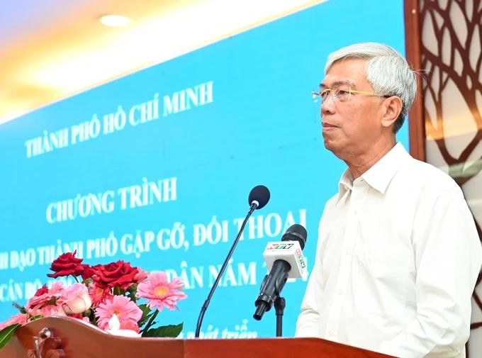 市人委会副主席武文欢在会上发言。(图:越勇)