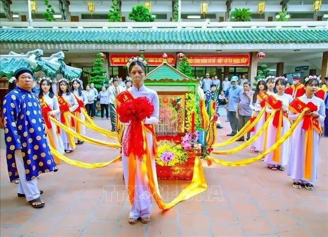 越南“杉山主处圣母宝诞” 被联合国教科文组织列入 “人类非物质文化代遗产代表名录”。(图:越通社)