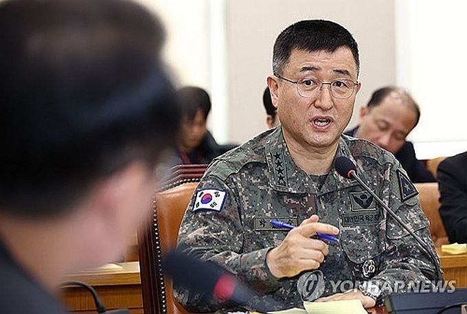 陆军参谋总长朴安洙。(图:韩联社)