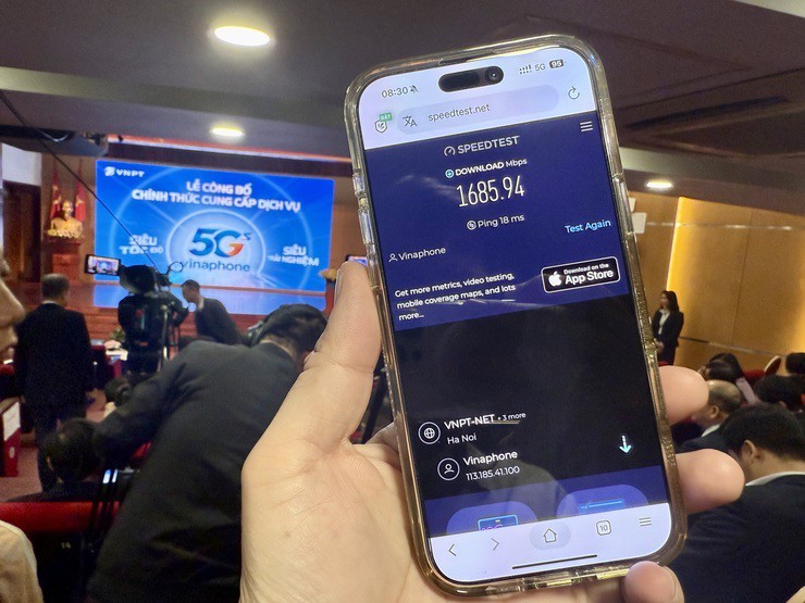 VinaPhone 5G服务正式覆盖全国。(图:玉范)