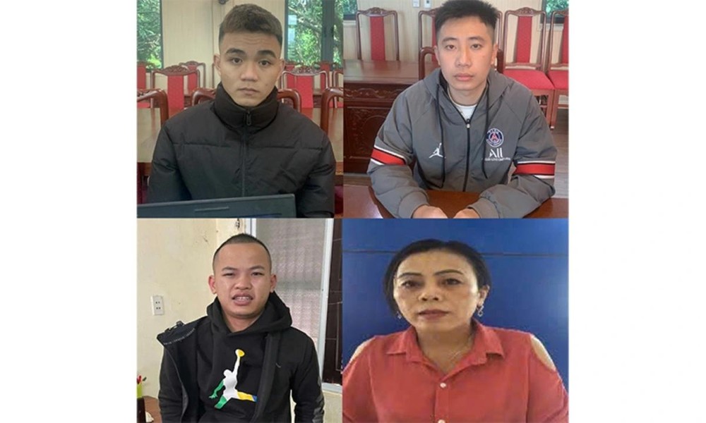 被起诉的4名放高利贷歹徒。（图：警方提供）