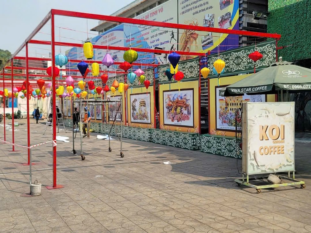 华人书画家为迎春美术展作准备