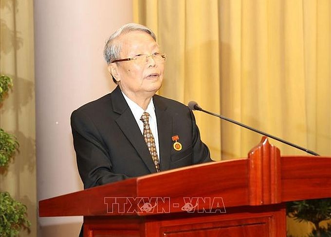 原国家主席陈德良。(图:越通社)