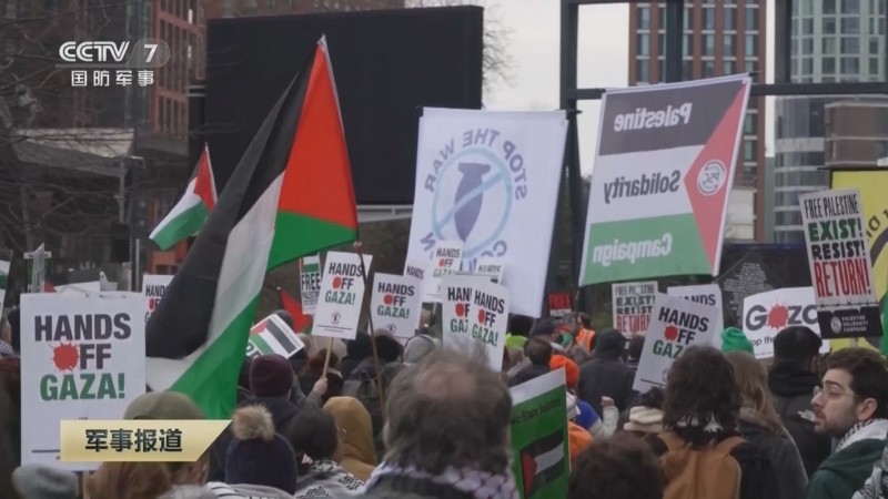 伦敦大规模游行抗议英美巴以政策