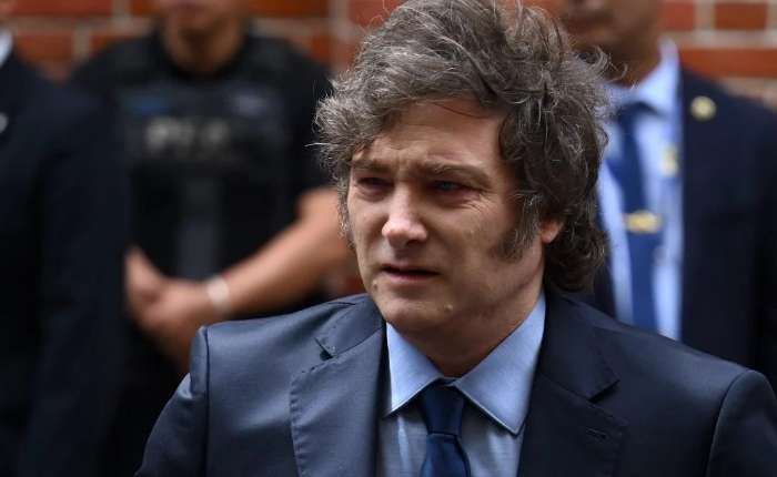 阿根廷总统米莱于。（图：AFP）