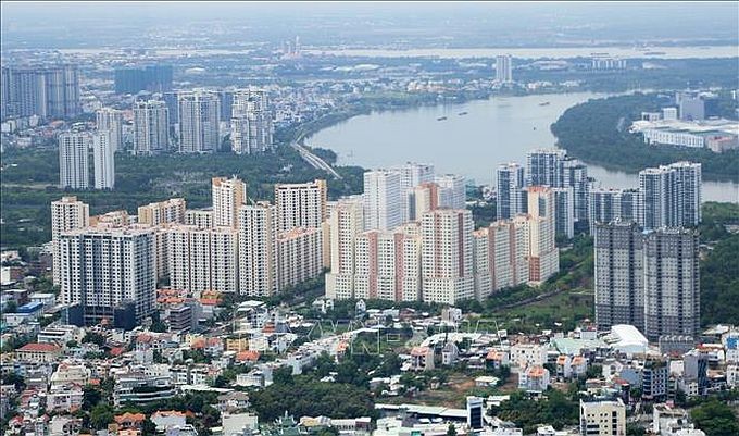 第八郡的公寓住房。(图:越通社)