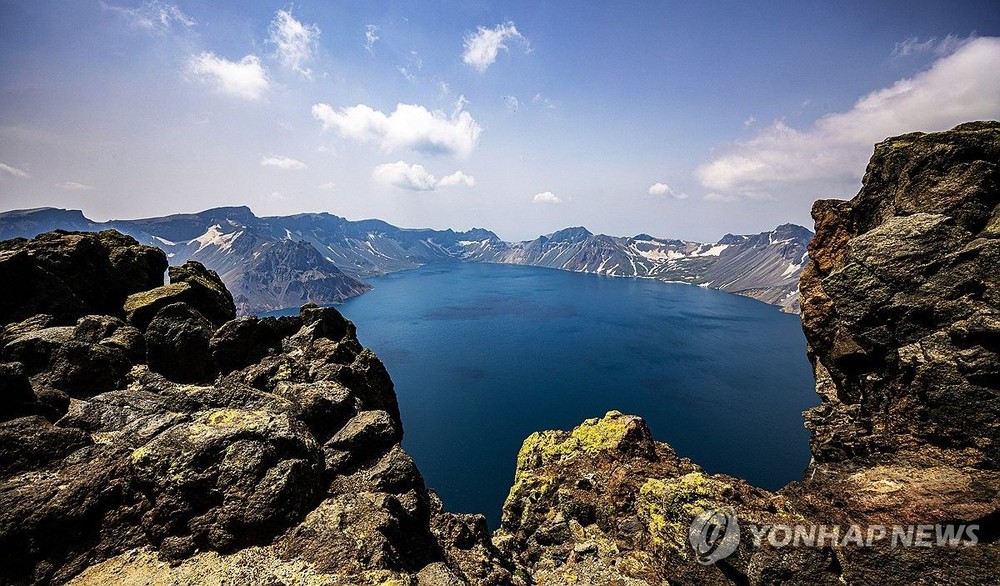 白頭山天池。（图：韩联社）