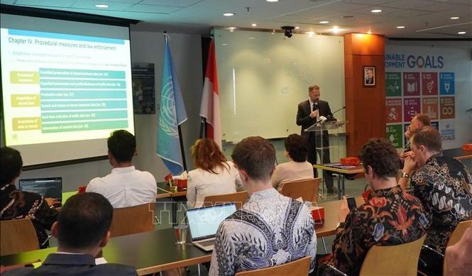 记者会场景。（图：越通社）