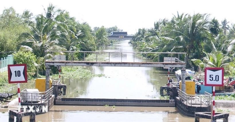 海水入侵防治系统有助于最大限度地减少干旱和海水入侵的影响。（图：越通社）