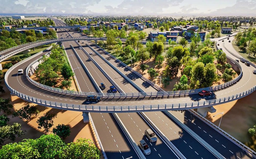 本市将回收逾230公顷土地。图为本市-木牌高速公路透视效果图。（示意图：Realtimes.vn）