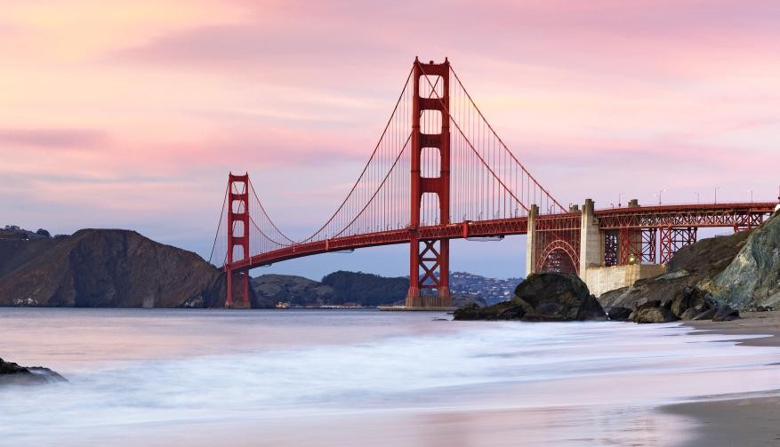 美国金门大桥。（图：互联网）