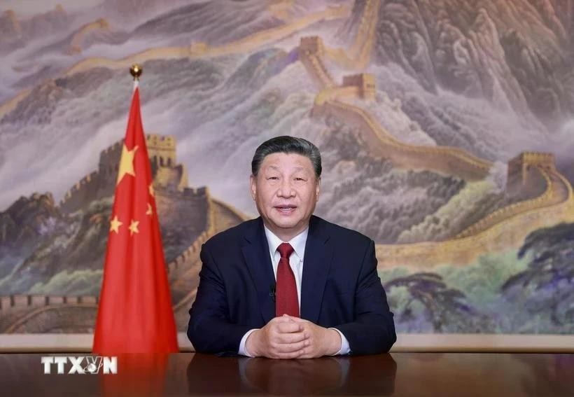 中国共产党中央委员会总书记、中华人民共和国主席习近平。（图：越通社）