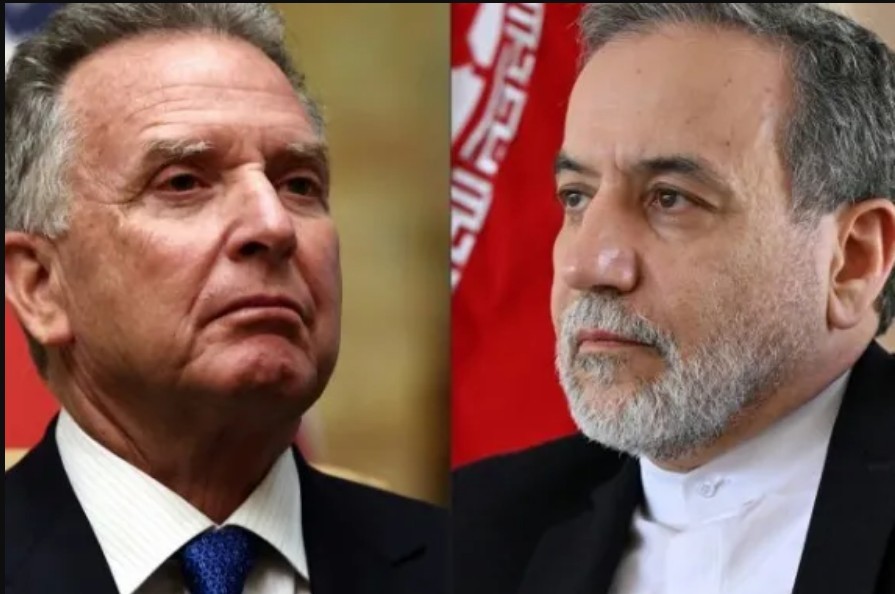 美国中东问题特使威特科夫(左)与伊朗外交部长阿巴斯‧阿拉格齐。（图：互联网）