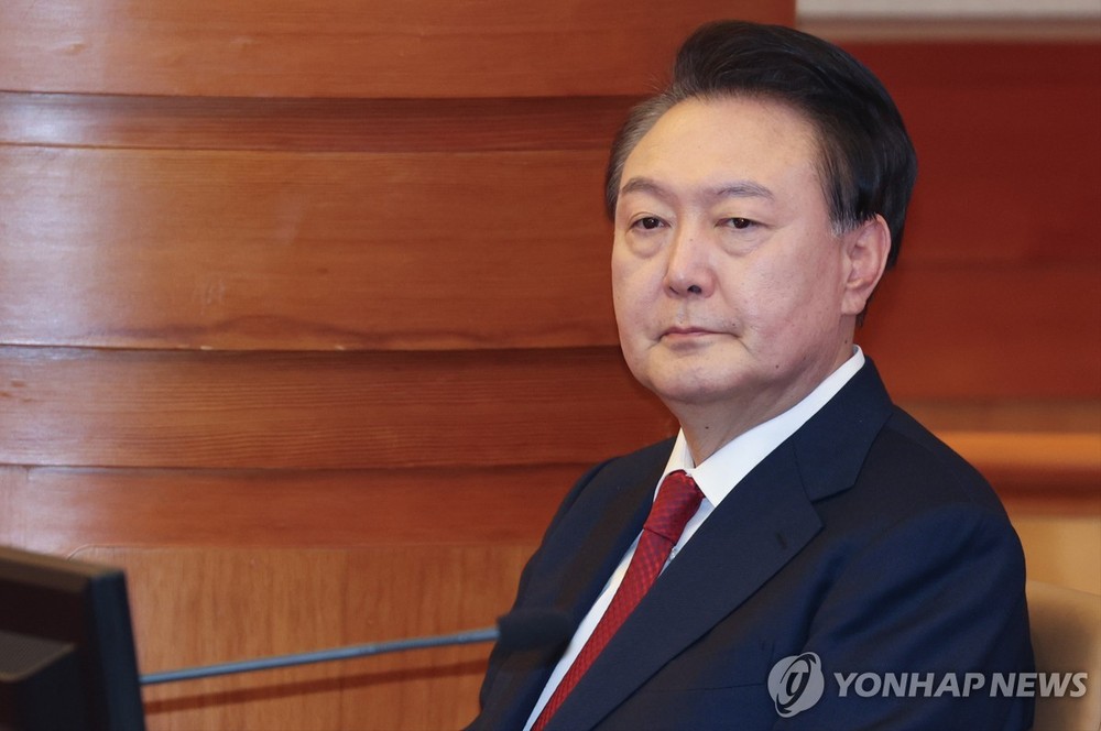 韩国前总统尹锡悦。(图:韩联社)