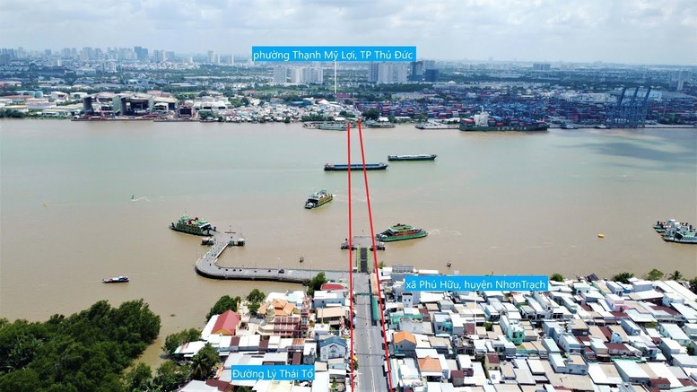 跨越同奈河连接本市与同奈省的桔莱大桥拟建地点。(图:VGP)