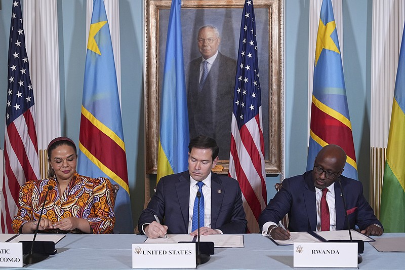 刚果（金）和卢旺达当天在美国华盛顿签署原则宣言，以推动实现刚果（金）东部和非洲大湖区和平。（图：互联网）