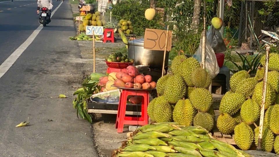 梿莲在61C国道路边出售。
