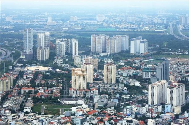胡志明市一角。(图:越通社) 胡志明市一角。(图:越通社)