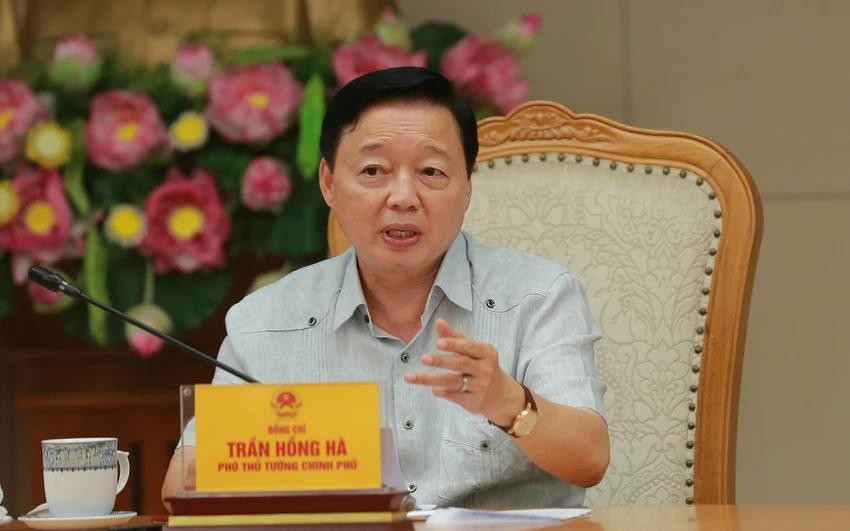 政府副总理陈红河主持会议并发表讲话。(图:VGP)
