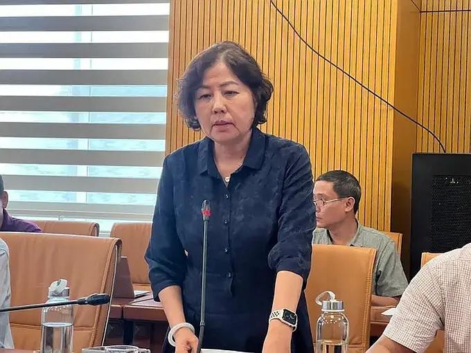 畜牧与兽医局副局长阮秋水在发布会上发言。