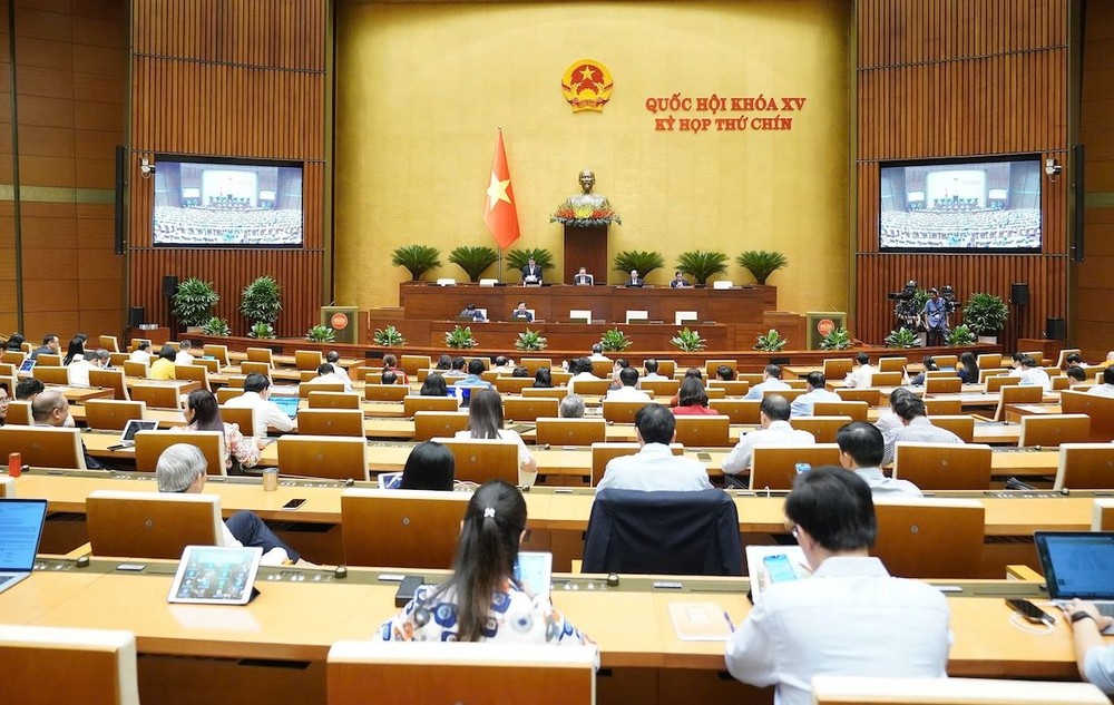 第十五届国会第九次会议现场。(图:嘉欣)