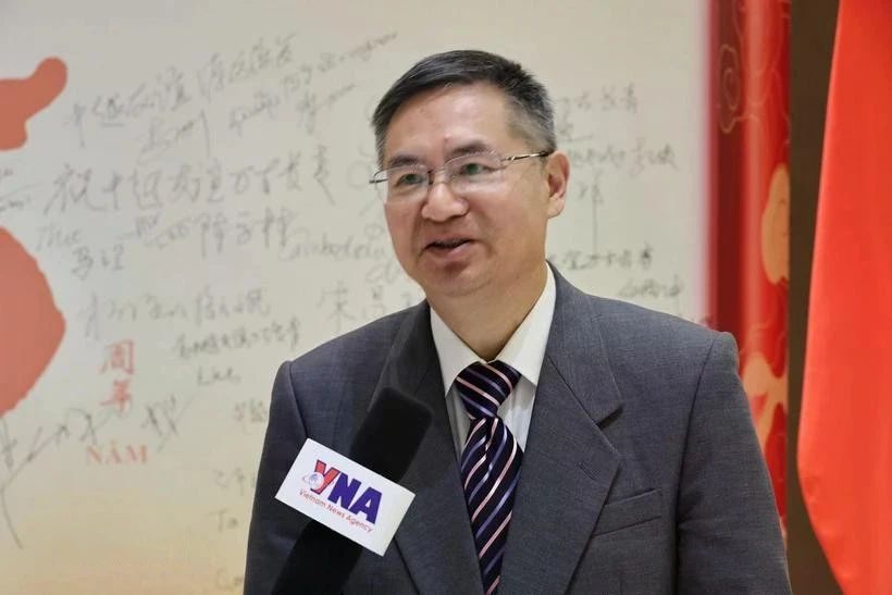 浙江工业大学区域国别研究院执行院长兼越南研究中心主任成汉平教授接受越通社记者专访。(图:越通社)