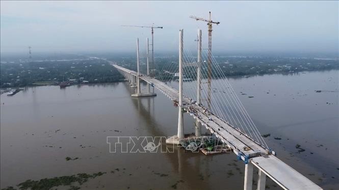 迪庙二桥投建项目一隅。(图:越通社)