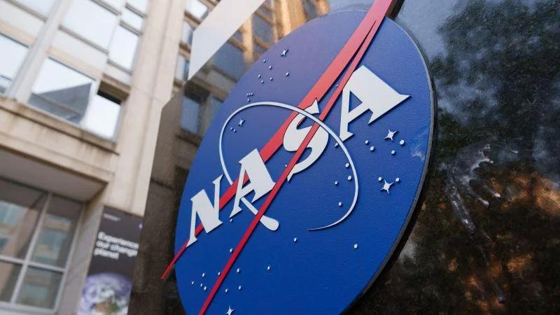 NASA办公楼外标志。
