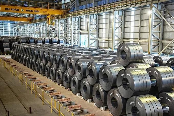 和发集团年产钢总量将提升至1600万吨,其中热轧钢卷(HRC)佔900万吨,足以满足越南市场对该产品的需求。(图:P.Đinh)