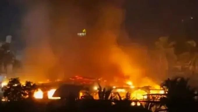 火警现场。（图：India Express)