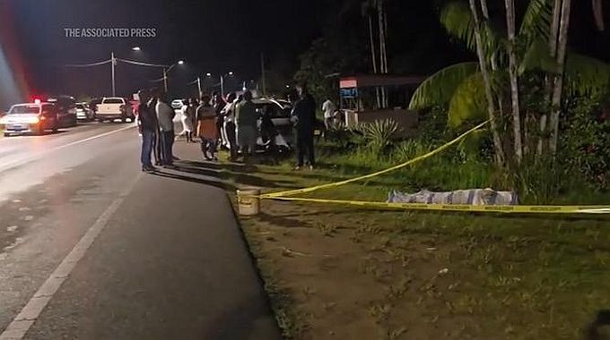 案发现场。（图：AP视频截图）