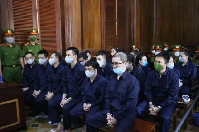 Các bị cáo tại tòa