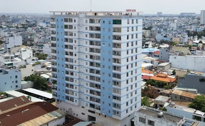 Chung cư Nguyễn Quyền có diện tích khu đất 628m2, quy mô 156 căn hộ