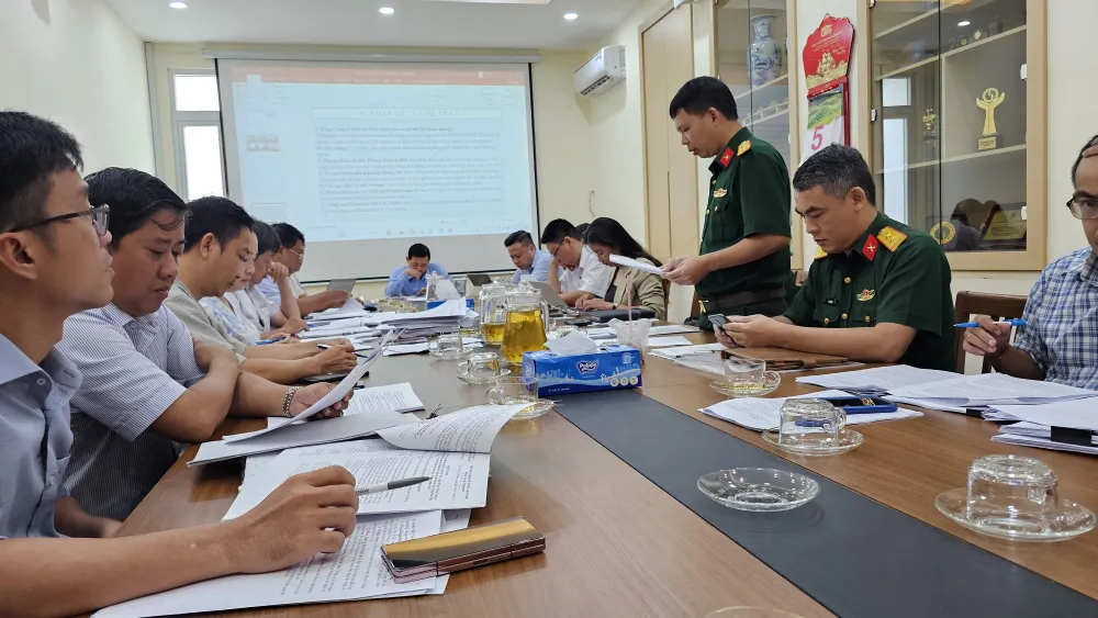 Đại tá Nguyễn Thành Bắc đại diện Tổng Công ty Đầu tư Phát triển nhà và Đô thị Quốc phòng phát biểu Đại tá Bắc.jpg
