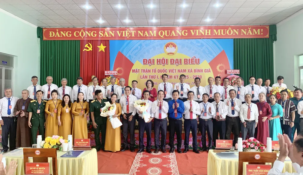 Ủy ban MTTQ Việt Nam xã Bình Giã khóa I, nhiệm kỳ 2025 - 2030 ra mắt tại đại hội BCH bình giã.jpg
