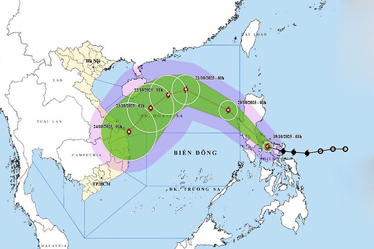 12号台风的位置与行驶路径。