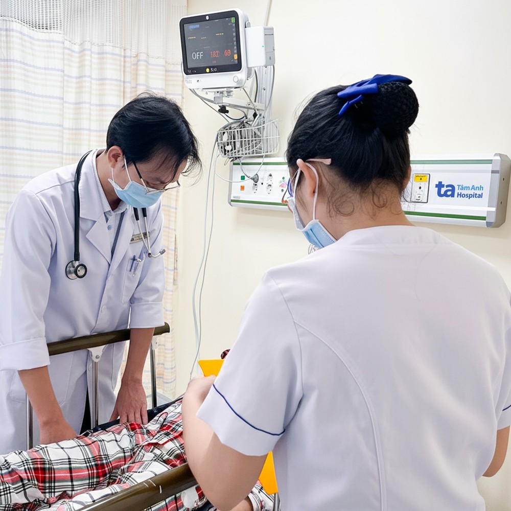 病人在医院治疗。