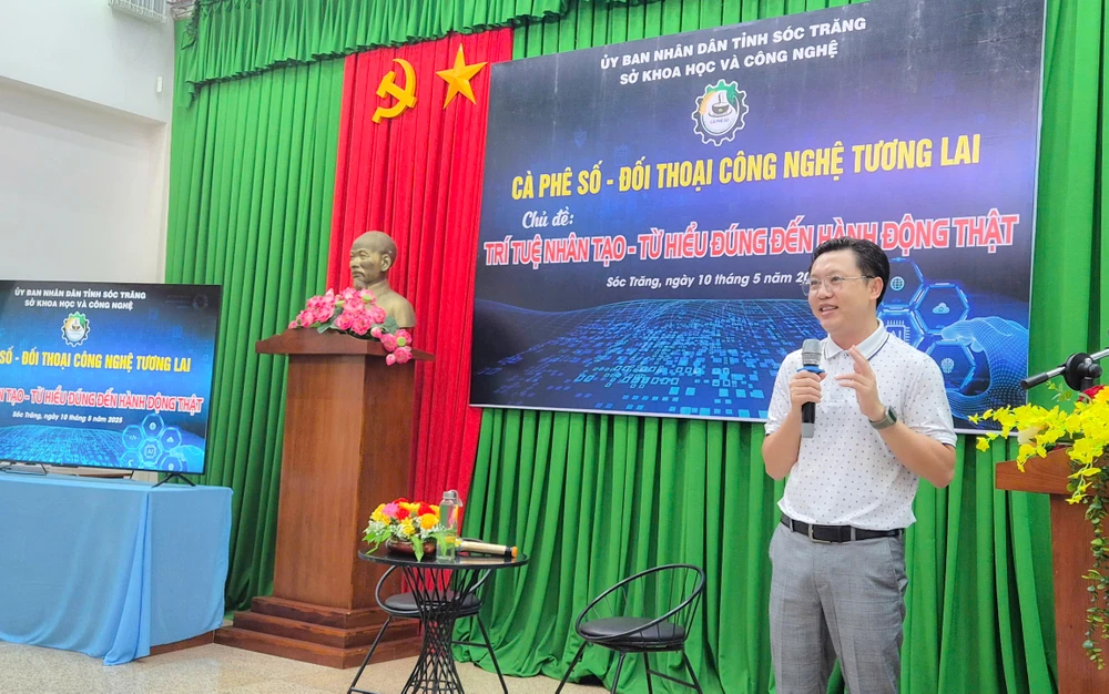 Ông Nguyễn Thành Duy, Giám đốc Sở KH-CN tỉnh Sóc Trăng chia sẻ tại chương trình 8829ef98ee3c5c62052d.jpg