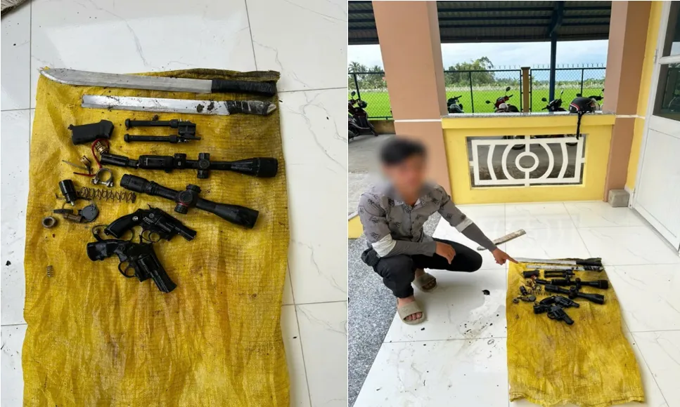 Một số tang vật được lực lượng Công an TP Cần Thơ phát hiện, thu giữ. Ảnh: CÔNG AN TP CẦN THƠ image_386.png
