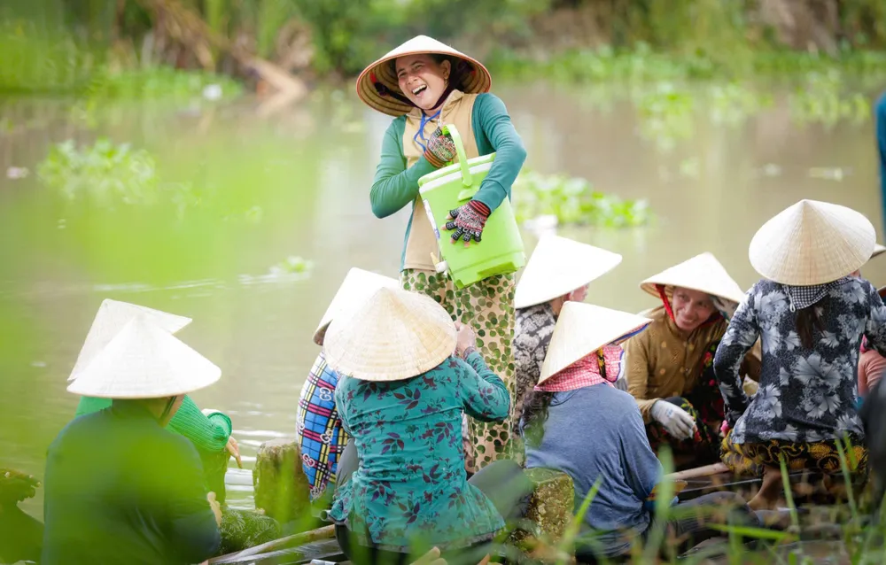 Tiếng cười giòn giã trong lúc tập luyện. Ảnh: Mr Chu a91c305d5b12d74c8e03.jpg